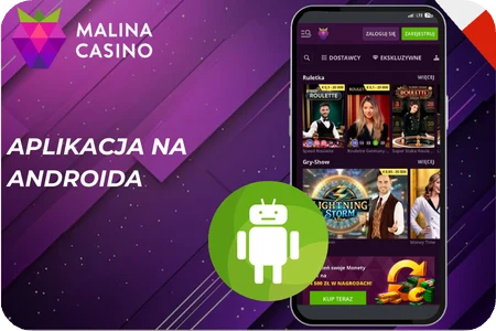Aplikacja na Androida Malina casino bonus code