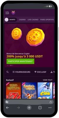 Jouer sur Malina Casino sur Android après la connexion au compte