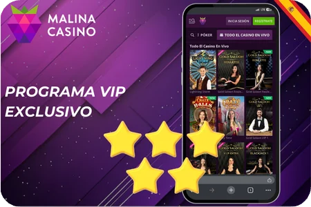VIP Malina casino bonus code