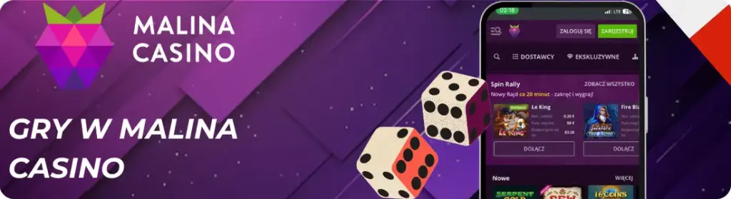Gry w Malina Casino Malina casino promocode