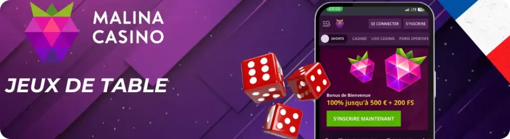 Jeux De Table Malina casino mobile