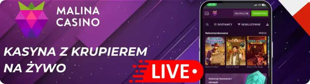 Kasyna na Zywo Malina