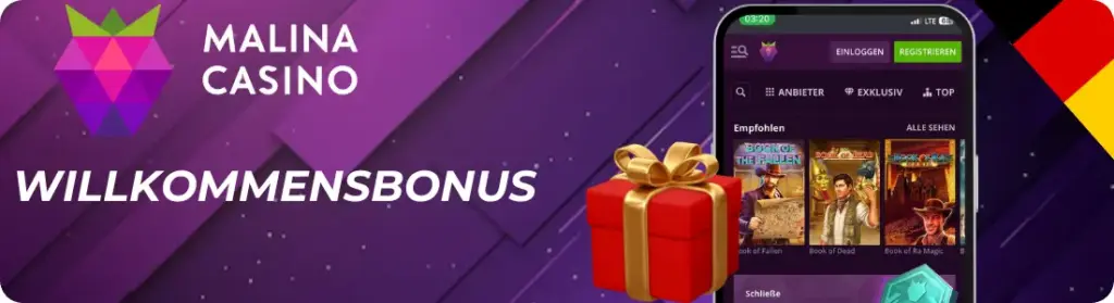 Willkommensbonus Malina Casino bonus code