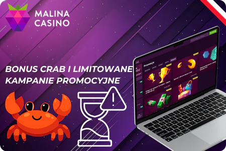Bonus Crab machine nagrody Malina Casino