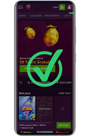 Bonus activé avec succès