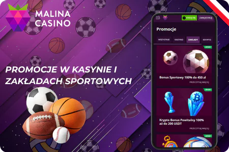 Promocje i zakłady w kasynie sportowym Malina