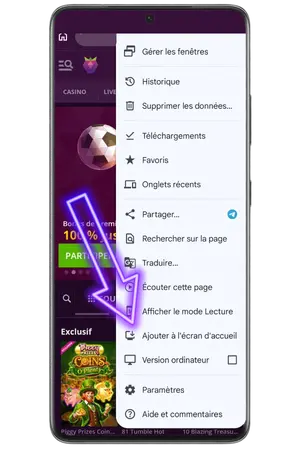 Pour ajouter la Malina casino App, appuyez sur « ajouter à l’accueil