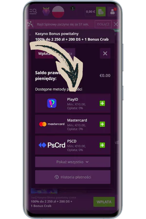 Formularz depozytu z bonusem