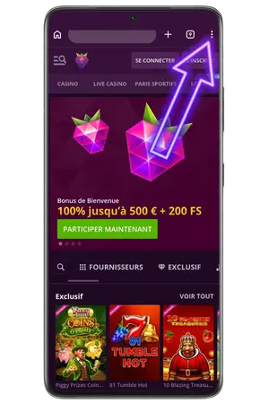 Pour ajouter la Malina casino App, accédez au site officiel du casino