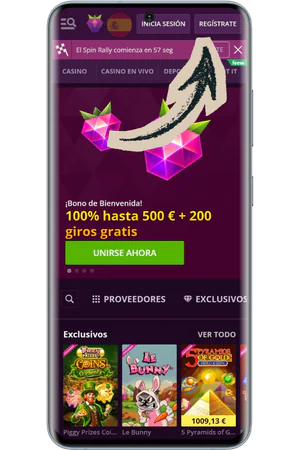 Sitio web oficial y botón de registro