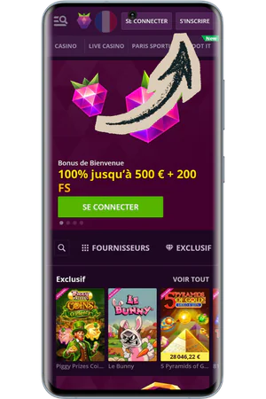 Site officiel et bouton d'inscription