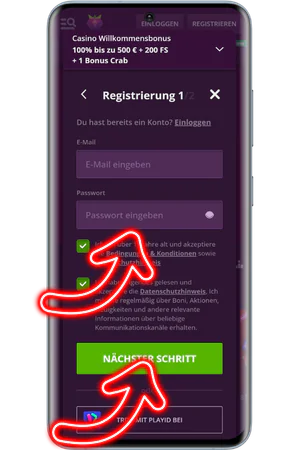 Registrierungsformular