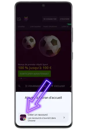 Pour ajouter la Malina casino App, appuyez de nouveau sur ajouter à l’accueil