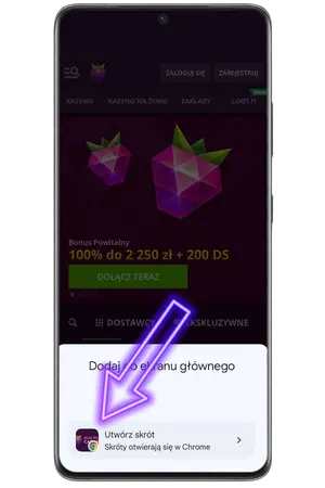 Aby dodać Malina casino Aplikacja, kliknij ponownie „dodaj do ekranu głównego”